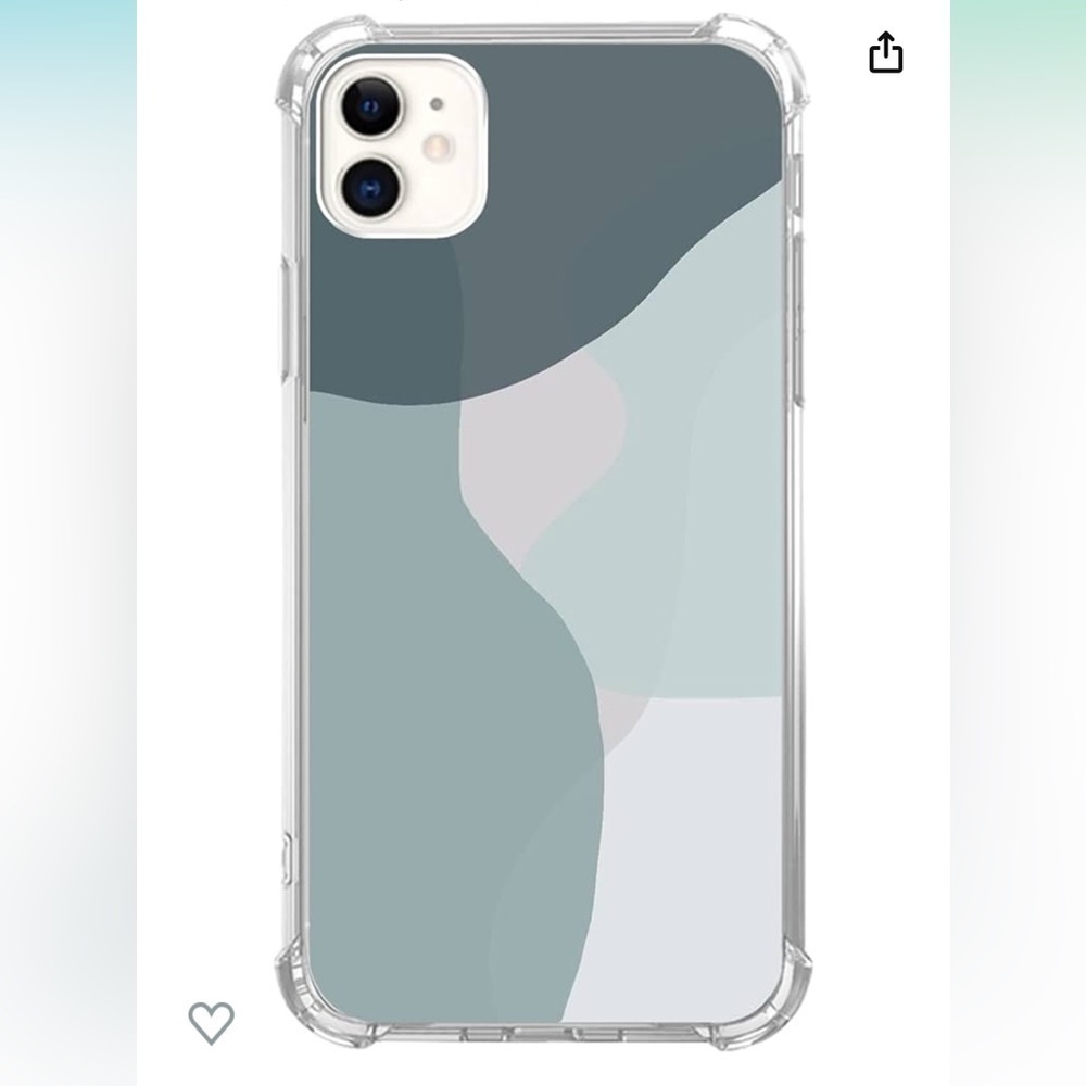 FISGEROD Abstract Line Art Boho Abstract Watercolor Art Case for iPhone 11